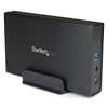 StarTech.com 3.5in Black USB 3.0 External SATA III Hard Drive Enclosure with UASP for SATA 6 Gbps " Portable External HDD