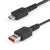 StarTech.com 3ft (1m) Secure Charging Cable " USB-A to Micro USB Data Blocker Charge-Only Cable " Power-Only Charger Cable for Phone/Tablet " Data Blocking USB Protector Adapter Cable
