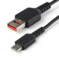 StarTech.com 3ft (1m) Secure Charging Cable " USB-A to USB-C Data Blocker Charge-Only Cable " No-Data Power-Only Charger Cable for Phone/Tablet " Data Blocking USB Protector Adapter Cable