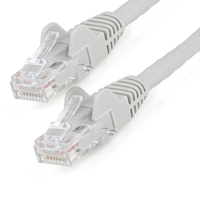 StarTech.com 3m CAT6 Ethernet Cable - LSZH (Low Smoke Zero Halogen) - 10 Gigabit 650MHz 100W PoE RJ45 10GbE UTP Network Patch Cord Snagless with Strain Relief - Grey,  CAT 6,  ETL Verified,  24AWG