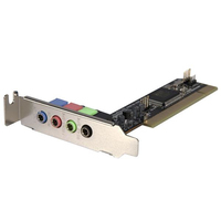 StarTech.com 4 Channel Low Profile PCI Sound Adapter Card AC97 3D Audio Effects - Sound card - 16-bit - 48 kHz - 4.1 - PCI - CMI-8738 - low profile