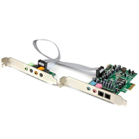 StarTech.com 7.1 Channel Sound Card - PCI Express,  24-bit,  192KHz