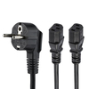 StarTech.com C13 Power Cord - Schuko CEE7 to 2x C13 - 2 m