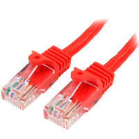 StarTech.com Cat5e Ethernet Patch Cable with Snagless RJ45 Connectors - 7 m,  Red