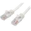 StarTech.com Cat5e Ethernet Patch Cable with Snagless RJ45 Connectors - 7 m,  White