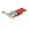 StarTech.com Dual M.2 PCIe SSD Adapter Card - x8 / x16 Dual NVMe or AHCI M.2 SSD to PCI Express 3.0 - M.2 NGFF PCIe (M-Key) Compatible - Supports 2242,  2260,  2280 - RAID & JBOD - Mac & PC