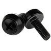 StarTech.com M5 x 12mm - Mounting Screws - 50 Pack,  Black
