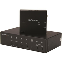 StarTech.com Multi-Input HDBaseT Extender with Built-in Switch - DisplayPort,  VGA and HDMI Over CAT5 or CAT6 - Up to 4K