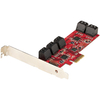 StarTech.com SATA PCIe Card - 10 Port PCIe SATA Expansion Card - 6Gbps - Low Profile Bracket - 10 Mini-SAS to SATA Cables - ASM1062 Non-Raid - PCI Express to SATA Converter