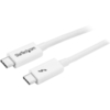 StarTech.com Thunderbolt 3 Cable - 20Gbps - 2m - White - Thunderbolt,  USB,  and DisplayPort Compatible