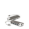 Urban Factory Hubee USB-C Mobile Station: Input USB-C,  Output 1x USB-C,  3x USB 3.0,  HDMI 4K,  LAN and Memory Card Reader (SD,  MSD,  SDHC & SDXC)