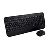 V7 CKW300DE Full Size/Palm Rest German QWERTZ - Black,  Professional Wireless Keyboard and Mouse Combo " DE,  Multimedia Keyboard,  6-button mouse