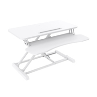 V7 DT2SSW Sit Stand Essential Desktop - White