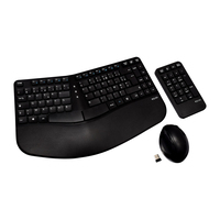 V7 Ergonomic Wireless Keyboard,  Mouse,  and Keypad Combo