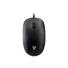 V7 MU200GS USB 4-Button Wired Optical Mouse with adjustable dpi - Black