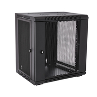V7 RMWC12UV450-1E rack cabinet 12U Wall mounted rack Black
