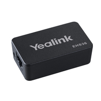 Yealink EHS36 cable interface/gender adapter RJ12,  RJ9 RJ45,  3.5mm Black