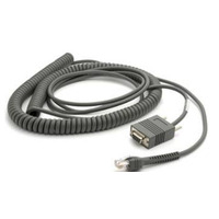 Zebra CBA-R06-C20PBR serial cable Black 6 m RJ-45 DB9