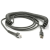Zebra CBA-U29-C15ZBR USB cable 4.57 m 2.0 USB A Black