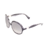 Emilio Pucci Black & Clear Oversized Round Sunglasses