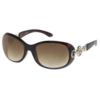 Guess Sunglasses in Oval with ornate metal hinge in black Colour: Blac