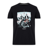 4 Blocks T-Shirt in Black,  L