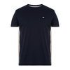 Liddell Check Panel T-Shirt in Navy,  L