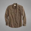 Dockers-Dockers Wellthread™ WOVEN SHIRT-ARMY BROWN