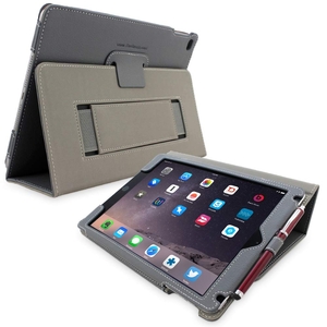 Snugg iPad Air 2 Case in Grey Leather