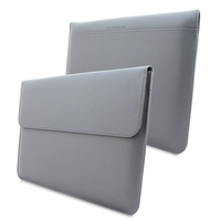 Snugg MacBook Pro 13 Wallet Case in Grey Leather