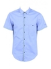 Blobbo Trim S/S Shirt - Open Blue
