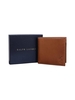 Leather Billfold and Coin Wallet - Brown