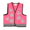 LittleLife Reflective Pink Butterflies Safety Vest