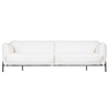 Continental 3 Seater Sofa - White
