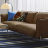 Continental 3 Seater Sofa Leather - Brown