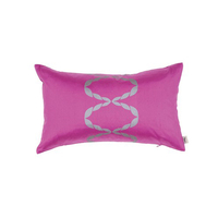 Honeycomb Oblong Silk Cushion - Amethyst