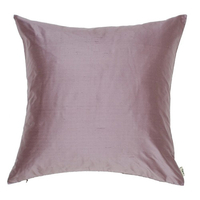 Plain Large Silk Cushion - Heather