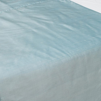 Plain Silk Quilted Bed Runner - Duck Egg Blue