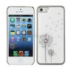 Bling Dandelion Diamond Hard Case for iPhone 5 5S -White