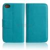 PU Leather Flip Case Cover Wallet Pouch for Apple iPhone 4 4S Dark Green