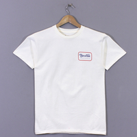 Brixton Freeman Back Print T Shirt,  Cream
