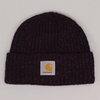 Cahartt Anglistic Beanie Hat Burnt Umber Burgundy