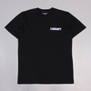 Carhartt College Script T Shirt Black White
