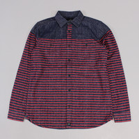 Deus Ex Machina Venetian Shirt Indigo Red