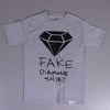 Diamond Fake T Shirt Heather Grey