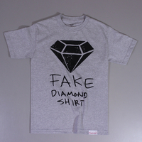 Diamond Fake T Shirt Heather Grey