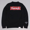 Diamond Supply Co Lowlife Box Logo Crew Sweater Black