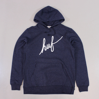 Huf Demi Script Hoodie Navy Heather