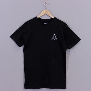 Huf Triple Triangle Back Print T Shirt Black