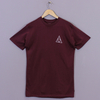 Huf Triple Triangle Back Print T Shirt Burgundy